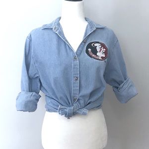 Florida State Seminoles Chambray Denim Shirt